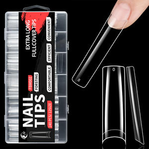 เล็บปลอม JIEYU สวยงาม 240 ชิ้น แบบฝรั่งเศส ปลายเล็บทรงสติลเลตโต อะคริลิค ชุดปลายเล็บ PMMA ลายสำเร็จรูป - Product Image 6