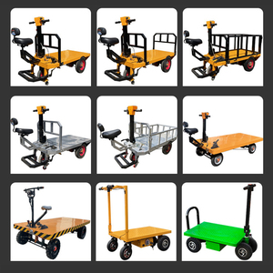 Chariot à plateforme motorisé, capacité 1000 kg, chariots à main pour entrepôt, chariots électriques à plateau, chariots <span class=keywords><strong>de</strong></span> transport - Product Image 6