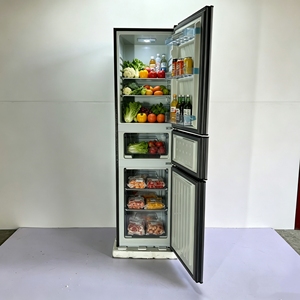 Refrigerador Eléctrico <span class=keywords><strong>de</strong></span> Tres Puertas con Congelador Inferior BCD-238 para Hogares, Alquileres <span class=keywords><strong>de</strong></span> Dormitorios y Espacios Pequeños - Product Image 1
