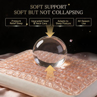Modernes Kühlgel-Memory-Foam Orthopädisches Nackenkissen mit Mikrofaser-Bezug für Nackenschmerzen-Linderung und Ergonomischen Schlaf
