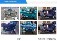 WP2.3NC54-18E220 moteur diesel marin de bateau in-bord de 4 cylindres de 58hp pour le yacht