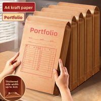 Bolsa de Papel Kraft Grueso Personalizada al por Mayor, Autoadhesiva, Tamaño A4, para Documentos de Oficina