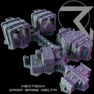 Base de terrain <span class=keywords><strong>Hextech</strong></span> de 6 mm pour jeux de guerre sur table - Product Image 1