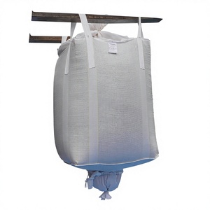 Bolsas a Granel FIBC 35x35x43, Paquete de 10, Resistentes, Capacidad de 2,200 Lbs, con Tapa Tipo Duffle y Fondo con Boquilla, Tela con Protección UV, Industriales - Product Image 1