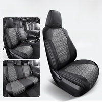 Housses de siège en cuir respirant pour Toyota Verso/Prius/Alphard/Noah/Senara, 7 places, personnalisables