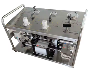 Unit penguat Gas penggerak udara tekanan tinggi peralatan pengujian Nitrogen pompa Gas portabel penguat Gas N2 pneumatik - Product Image 4