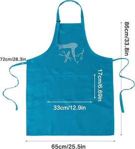 Tablier <span class=keywords><strong>de</strong></span> coiffeur personnalisé avec logo, imperméable, pour la coloration, le shampooing, les coupes <span class=keywords><strong>de</strong></span> <span class=keywords><strong>cheveux</strong></span>, en tissu, vert bleu, pour salon <span class=keywords><strong>de</strong></span> coiffure - Product Image 2