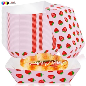 Boîte d'emballage pliable personnalisée pour hamburgers, en papier alimentaire, <span class=keywords><strong>à</strong></span> <span class=keywords><strong>emporter</strong></span> - Product Image 5