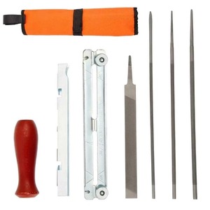 7 cái chuyên nghiệp Chainsaw chuỗi Mài kit công cụ thiết lập gỗ cứng xử lý + vòng/phẳng tập tin hướng dẫn thanh tập tin Mài công cụ - Product Image 3
