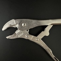 Pince à mâchoires courbées professionnelle avec verrous à levier, qualité DIY, matériau CR-MO, réglable 0-55mm, 10 #   Taille