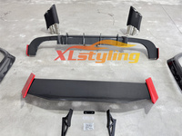XLstyling Rocket B900 G900 Kit aérodynamique de mise à niveau de voiture en Fiber de carbone sèche Spoiler avant Grille Diffuseur arrière pour G W464 19-24