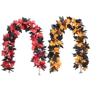 Guirnaldas de Hojas de Arce Artificiales Yide de 100cm-200cm, Tira Decorativa de Seda para Halloween - Product Image 3