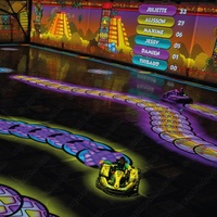 Machine de jeu de course de karting interactive à projection AR Sqarcade, mode bataille serpent, équipement d'arène de karting immersive, divertissement
