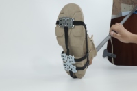 TPE 24 dents griffe de glace à ongles 1.0 1.2mm d'épaisseur pointes antidérapantes meilleurs crampons de glace pour le camping et la randonnée