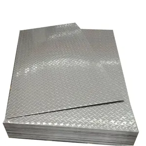 304 2B antideslizante impermeable antideslizante piso de acero inoxidable placa a cuadros SS hoja en relieve