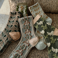 Nouvelle Tendance Mode Chaussettes en Coton Personnalisées de Haute Qualité pour Femmes et Hommes, Respirantes, Antidérapantes, Longueur Ras du Cou, Taille Unique, Usage Quotidien Intérieur