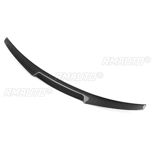 Aileron arrière en fibre de carbone véritable pour Audi A4 B9 S4 M4 berline 4 portes / A4 Quattro 2017-2018, extension de becquet de coffre arrière - Product Image 4