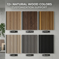 Panneaux muraux en gros, panneaux muraux en bois rainurés insonorisants, design 3D, panneaux acoustiques en feutre, panneaux acoustiques, panneau
