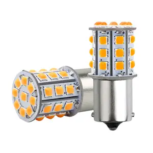 새로운 PY21W P21/5W 1156 Ba15s 1157 Bay15d 7440 7443 33smd 3030 자동차 LED 전구 회전 신호등 12V 브레이크 후진 주차 램프