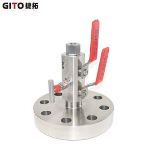 Válvula de Bola Doble Roscada de Alta Presión con Brida Forjada de Acero Inoxidable F316L GITO - Product Image 2