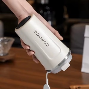 Mug intelligent à café à double paroi isolé en métal avec couvercle LED, faible MOQ, tasses personnalisées avec logo personnalisé, tasse à café - Product Image 4