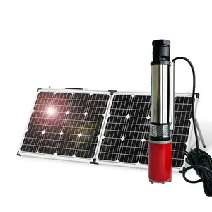 Pompa air tenaga surya 1, 5HP/1,1 kW, pompa air tenaga surya untuk sistem pertanian