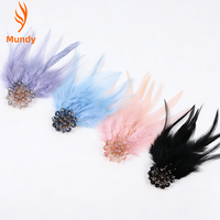 Broche à cheveux rétro en plumes pour Flapper, Mardi Gras, Carnaval, Bal masqué, Halloween, Tea&Cocktail Party, Mariage
