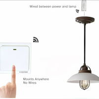 Télécommande universelle sans fil 433 MHz, panneau mural, émetteur RF, code d'apprentissage 1527, interrupteur mural