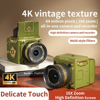 Appareil photo numérique rétro créatif CCD avec joystick manuel, mini caméra portable M31, appareil photo sans miroir pour étudiants, zoom optique 7,1x-16x, écran 2"-3"