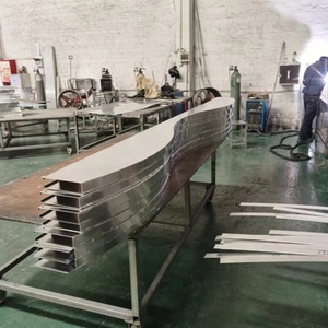 Sân Bay Nhôm Sóng Trần Nghệ Thuật Thiết Kế Kim Loại Mặt Tiền Kim Loại Bảng Điều Chỉnh Sóng Hình Dạng Bên Ngoài Ốp - Product Image 2