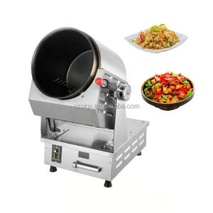 Wok de cuisson de riz frit au gaz électrique automatique <span class=keywords><strong>Prix</strong></span> d'usine Cuisine Restaurant Utiliser 360MM Wok <span class=keywords><strong>Robot</strong></span> Friteuse Machines - Product Image 2