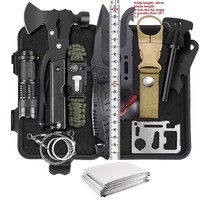 Kit de survie en plein air en gros, trousse de premiers secours, équipement d'urgence SOS, outils de survie pour véhicule, camping, randonnée, catastrophe