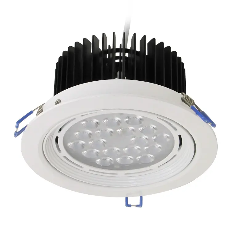 Juwelier Licht Extra Flat Inbouw Led Spot Rond Verzonken Plafond Warm Wit 3000K Ac 220-240V Ip44 Interieur Led Spot