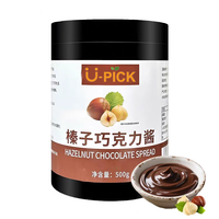 U-pick Tartinade aromatisée au chocolat aux noisettes 500g 12 mois Durée de conservation Crème glacée Pain Gâteau Cuisson Lait Thé Boutique Spécial Cru