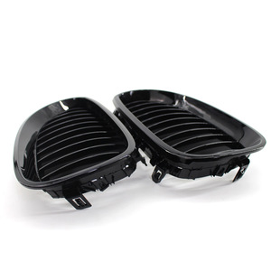 Rejilla de coche BMW en negro brillante de plástico ABS para E60 E61, pieza de repuesto para parachoques A-E60-L - Product Image 1