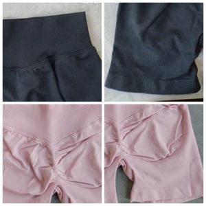 Pantaloncini Sportivi da <span class=keywords><strong>Donna</strong></span> Traspiranti e Comodi a Vita Media con Effetto Push-up per Palestra e Yoga - Product Image 6