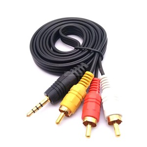 <span class=keywords><strong>3</strong></span>,5mm <span class=keywords><strong>Jack</strong></span> a <span class=keywords><strong>3</strong></span> <span class=keywords><strong>RCA</strong></span> macho Audio Video AV Cable AUX estéreo Cable 3RCA Cable convertidor estándar para altavoz TV Box CD REPRODUCTOR DE DVD 1,5 M - Product Image 4