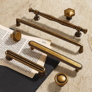 JAYA Wardrobe <strong>Door</strong> Handle Modern Luxury Simple Antique Bronze Color Retro Single Hole Drawer Cabinet Wine Cabinet Handles - Product Image 2