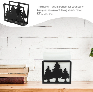 Black Metal Christmas <b>Tree</b> Napkin Holder For Home Restaurant <b>Tabletop</b> Christmas Gifts in Best Price - Product Image 6