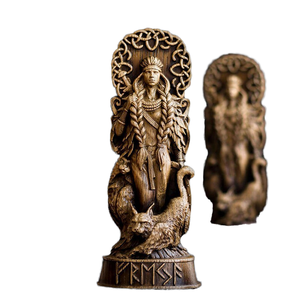 Figurines de décoration d'intérieur en résine nordique Angel, faites à la main, peintes à la main, légendes mythologiques, accessoire - Product Image 4