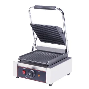 Cheap Factory Price Contact Grill Commercial Sandwich Making Machine Panini Grill for Home or Restaurant