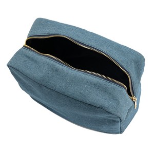 SUN CLOVER-neceser informal de tela vaquera para viaje, bolsa de cosméticos tejida para uso diario - Product Image 5