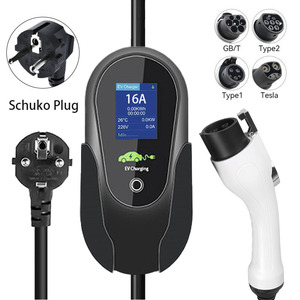 TIMEYES ST-E210M-NEMA 5-15 PLUG 7KW 3.5KW EV Charging <b>Station</b> Cable Support TUV UKCA CE CB IEC62196 TPU Portable EV Charger Type - Product Image 3