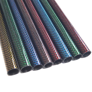 Tubo de fibra de carbono colorido Anti-UV para decoración de accesorios de coche - Product Image 6