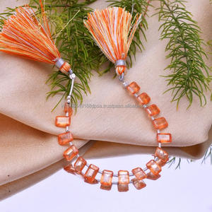 Perles de pierres précieuses en forme de rectangle à facettes de topaze impériale élégante à forte demande utilisées pour la fabrication de bijoux pour un cadeau de festival occasionnel - Product Image 3