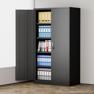 Armoire de bureau métallique, armoire verticale, armoire à dossiers en acier, armoire de garage robuste avec roulettes - Product Image 4