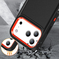 Coque pour iPhone 17 avec support 3-en-1, protection robuste et béquille, compatible iPhone 17 Pro Max, Air 16, 15, 14