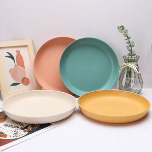 Assiettes légères, incassables et réutilisables, 10 pouces, compatibles micro-ondes et lave-vaisselle, assiette écologique en paille de blé - Product Image 4
