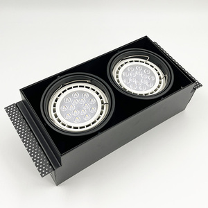 Plafonnier carré moderne 3500K 30lm COB Simple Double ou Triple <span class=keywords><strong>Rectangulaire</strong></span> LED Grille Encastrée Downlight <span class=keywords><strong>Spot</strong></span> 110V-220V - Product Image 6