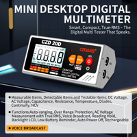 Multimeter Digital T-RMS Mini Desktop 6000 Counts dengan Fitur Auto-ranging untuk Perbaikan dan Pemecahan Masalah Rumah Tangga DIY